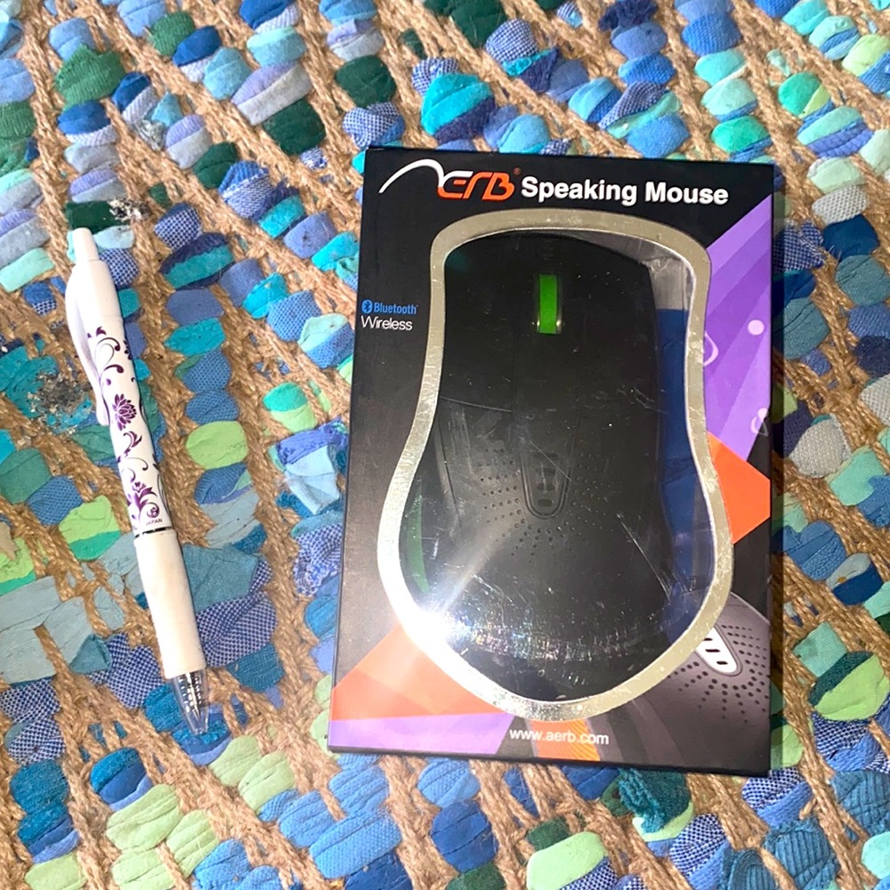 Bluetooth wireless speaking mouse
